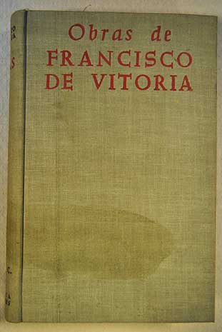 obras de francisco de vitoria - francisco de vitoria