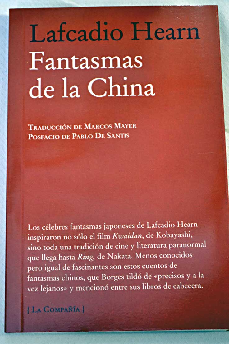 fantasmas de la china - lafcadio hearn